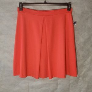 Adrienne Vittadini A-Line Skirt With Inverted  Front Pleat